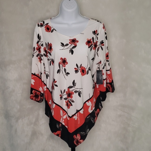 ALFANI Floral Top - Picture 2 of 6